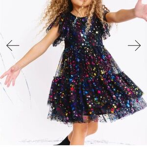 Lola + The Boys Multicolor Star Tulle Dress